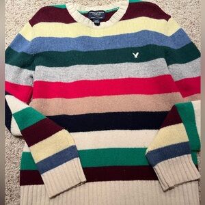 Vintage striped lambs wool American Eagle sweater S/P